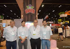 Executive team members of Divine Flavor. From left to right: Alan Aguirre, Alan Aguirre jr., Pedro Batiz and Carlos Bon jr.